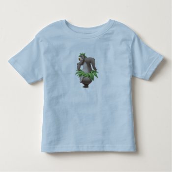 The Jungle Book Baloo With Grass Skirt Disney Toddler T-shirt by TheJungleBook at Zazzle
