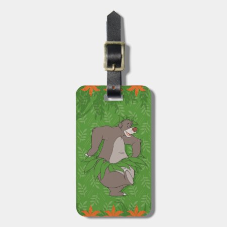 The Jungle Book Baloo With Grass Skirt Luggage Tag