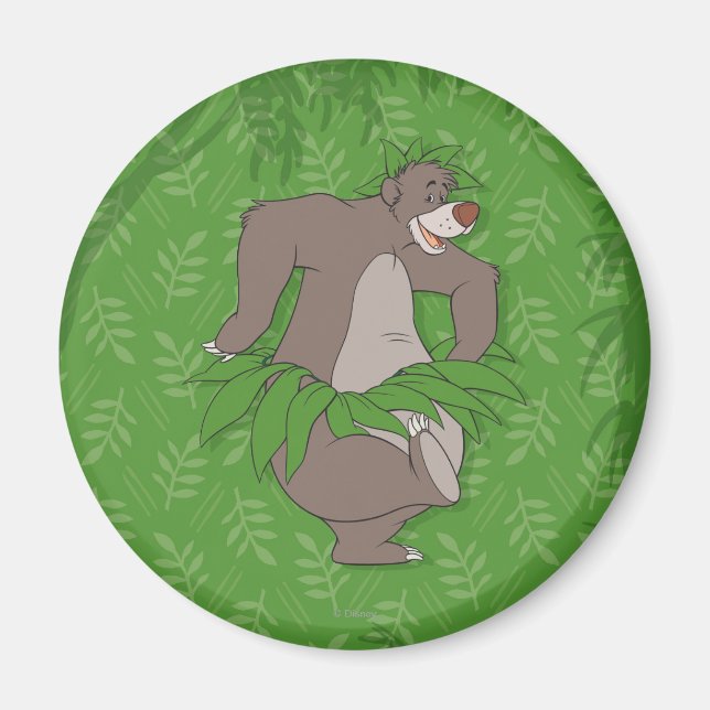 The Jungle Book Baloo with Grass Skirt Magnet (Front)