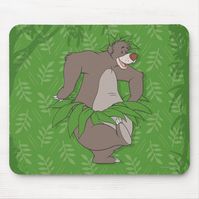 The Jungle Book Baloo with Grass Skirt Mouse Pad (Front)