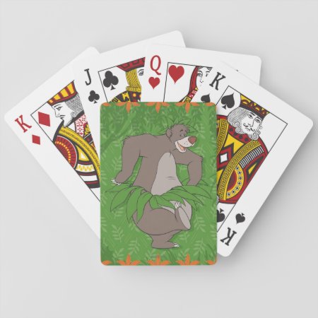 The Jungle Book Baloo With Grass Skirt Playing Cards