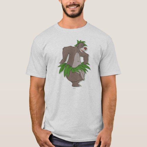 The Jungle Book Baloo with Grass Skirt T_Shirt