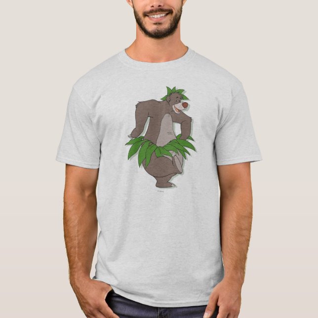 The Jungle Book Baloo with Grass Skirt T-Shirt (Front)