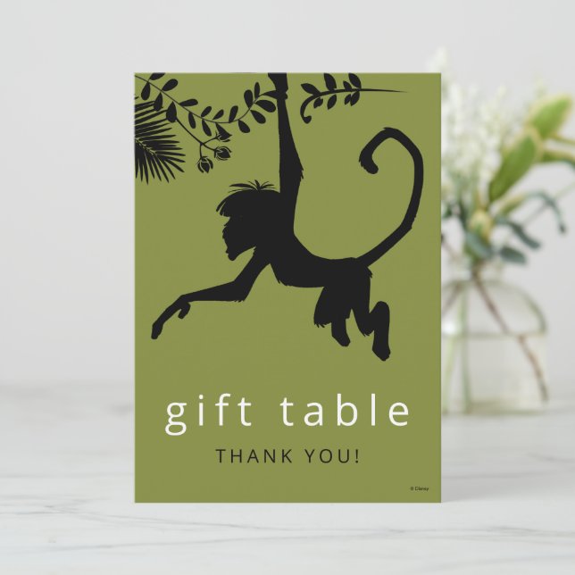 The Jungle Book Birthday Gift Table Invitation (Standing Front)