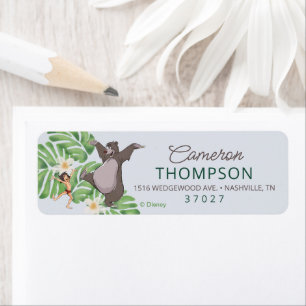 The Jungle Book Birthday Label