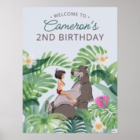 The Jungle Book Birthday Poster