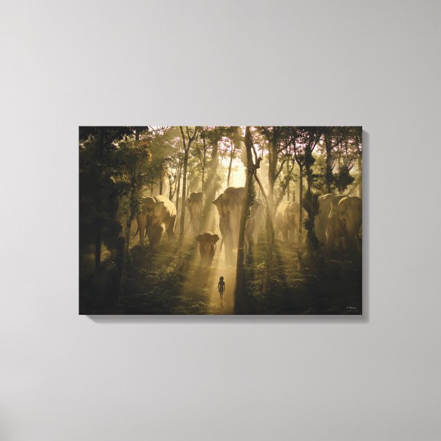 The Jungle Book Elephants Canvas Print (Front)
