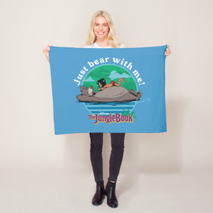 The Jungle Book Just Bear with Me! Fleece Blanket