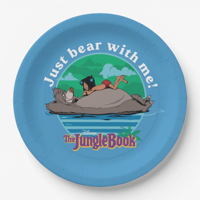 The Jungle Book | Just Bear with Me! Paper Plates (Front)