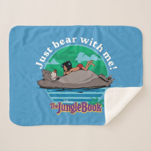 The Jungle Book  Just Bear with Me Sherpa Blanket