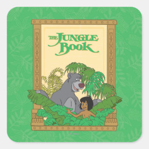 The Jungle Book - Mowgli and Baloo Square Sticker