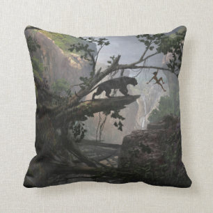 The Jungle Book Mystery of the Jungle Throw Pillow