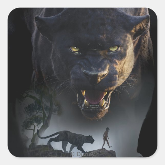 The Jungle Book | Push the Boundaries Square Sticker (Front)