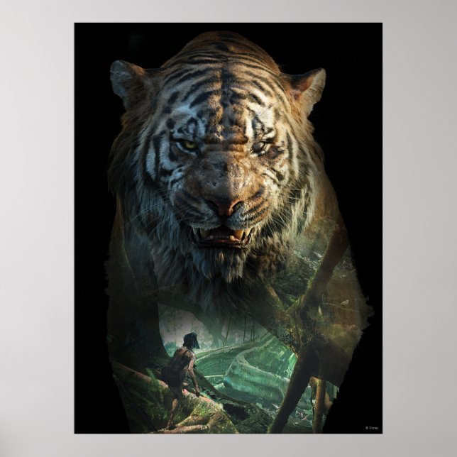 The Jungle Book | Shere Khan & Mowgli Poster (Front)