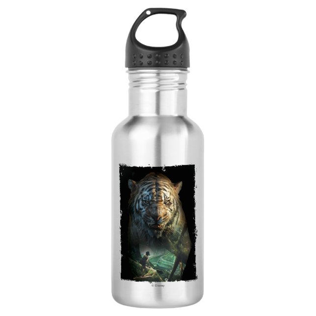 The Jungle Book | Shere Khan & Mowgli Stainless Steel Water Bottle (Front)