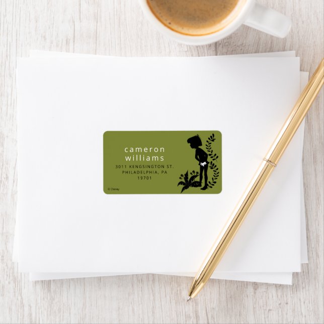 The Jungle Book Silhouette Birthday Label (Insitu)
