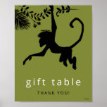 The Jungle Book Silhouette Birthday Table Card Poster at Zazzle