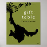 The Jungle Book Silhouette Birthday Table Card Poster at Zazzle