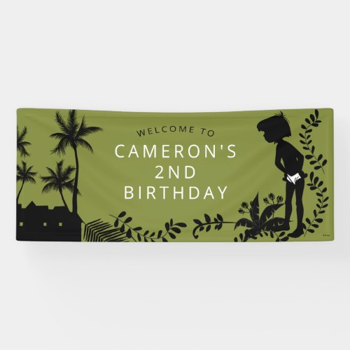 The Jungle Book Silhouette Birthday Welcome Banner