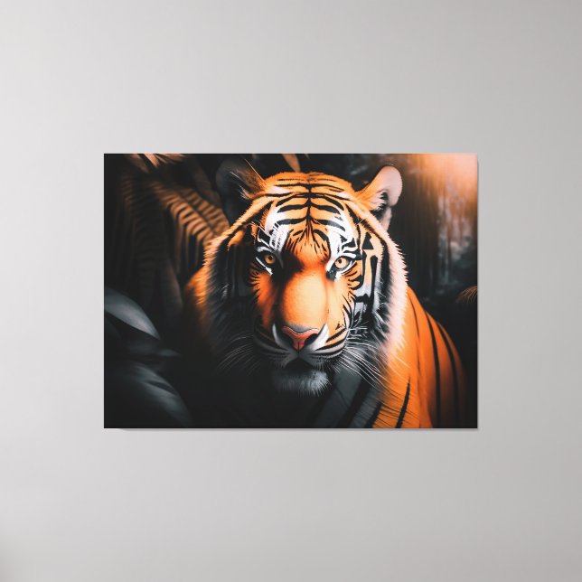 The Jungle King - Tiger  Canvas Print (Front)