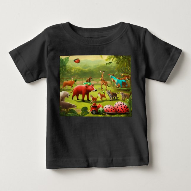 The Jungle Olympics: A Roaring Adventure Begins Baby T-Shirt (Front)