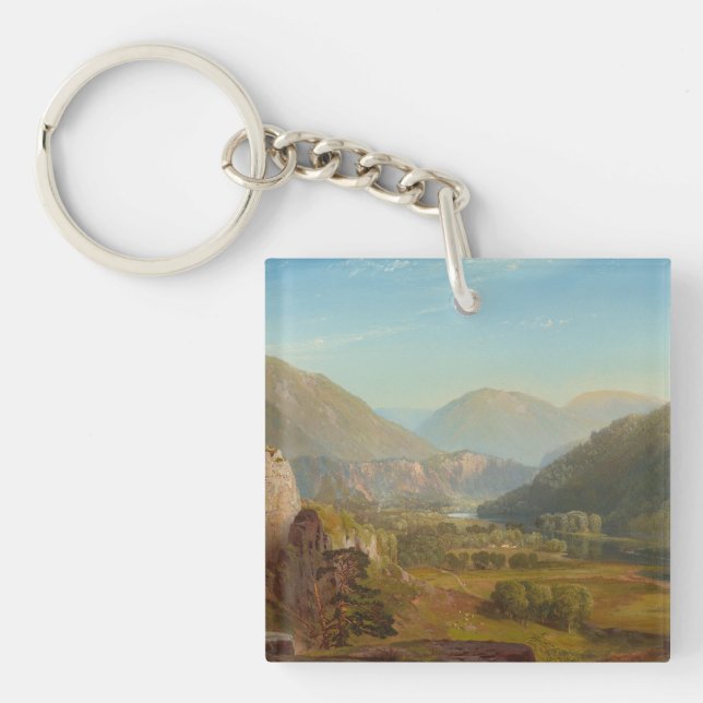 The Juniata River, Pennsylvania by Thomas Moran Keychain (Front)