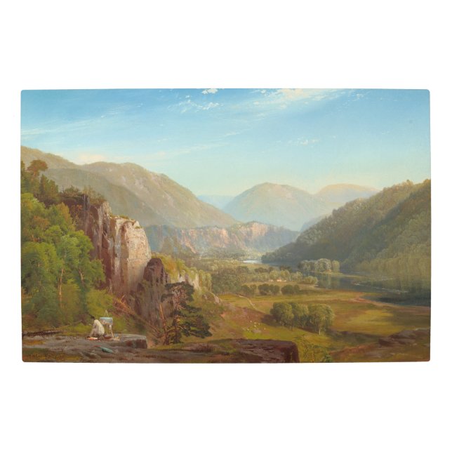 The Juniata River, Pennsylvania by Thomas Moran Metal Print (Front)