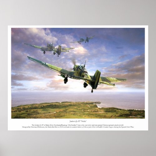 The Junkers Ju 87  Stuka  Poster