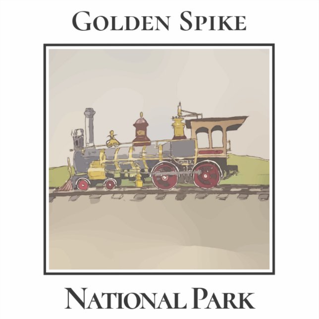 The Jupiter Locomotive at Promontory Sticker (Front)