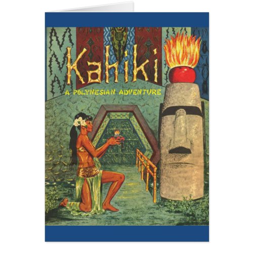 The Kahiki Tiki club menu card