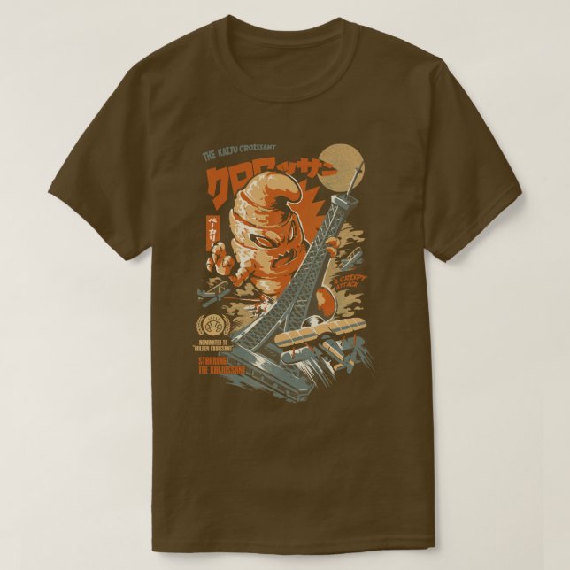 The Kaijussant Black Version T-Shirt (Design Front)