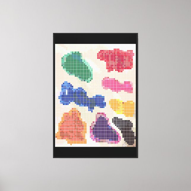 The Kandi Experience Pixel Canvas Print (Front)