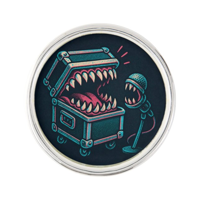 The Karaoke Mimic Lapel Pin (Front)