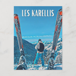 The Karellis Ski Resort Postcard