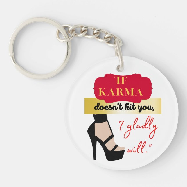 THE KARMA QUOTE KEYCHAIN (Front)