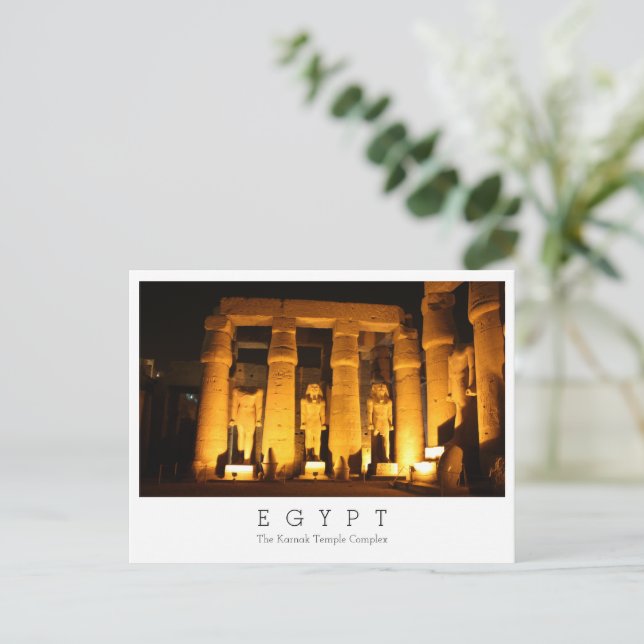 The Karnak Temple Complex, Egypt,  Postcard (Standing Front)