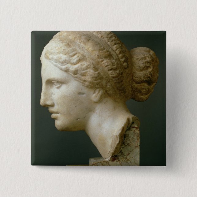 The Kauffmann Head, Roman (marble) Pinback Button (Front)