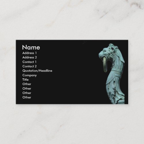 The keeper business card template