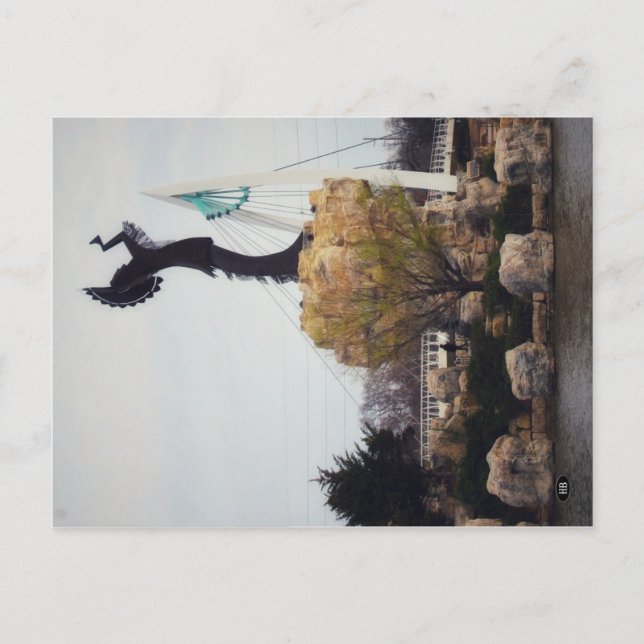 The Keeper of the Plains Postcard (Front)