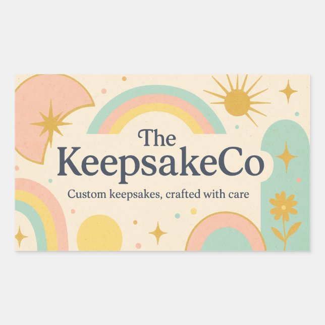 The Keepsake Co. Logo Rectangular Sticker (Front)