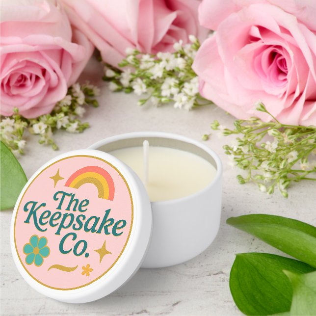 The Keepsake Co. Logo Soy Candle Mini Candle Favors (Insitu (Wedding))