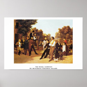 The Kegel Company By Meyerheim Friedrich Eduard Poster