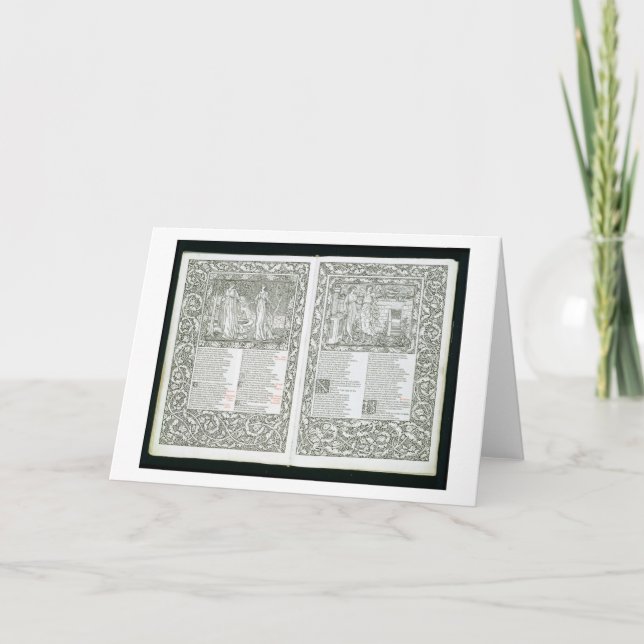 The 'Kelmscott Chaucer', published 1896 by the Kel Card (Front)