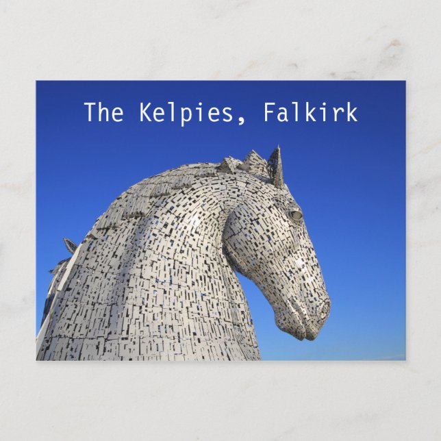 The Kelpies, Falkirk, postcard (Front)