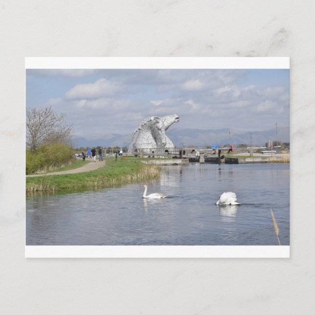 the Kelpies , Helix Park , Falkirk Postcard (Front)