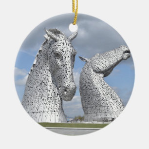 the Kelpies , Helix Park , Falkirk , Scotland Ceramic Ornament