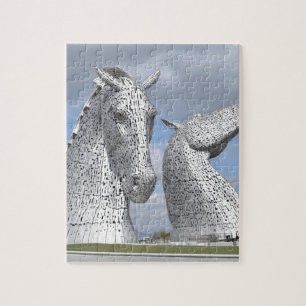 the Kelpies , Helix Park , Falkirk , Scotland Jigsaw Puzzle