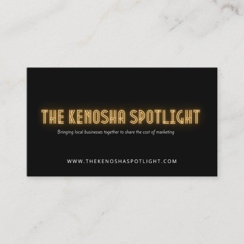 The Kenosha Spotlight Business Card