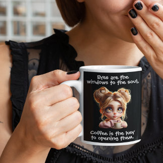 The Key is Coffee Giant Coffee Mug