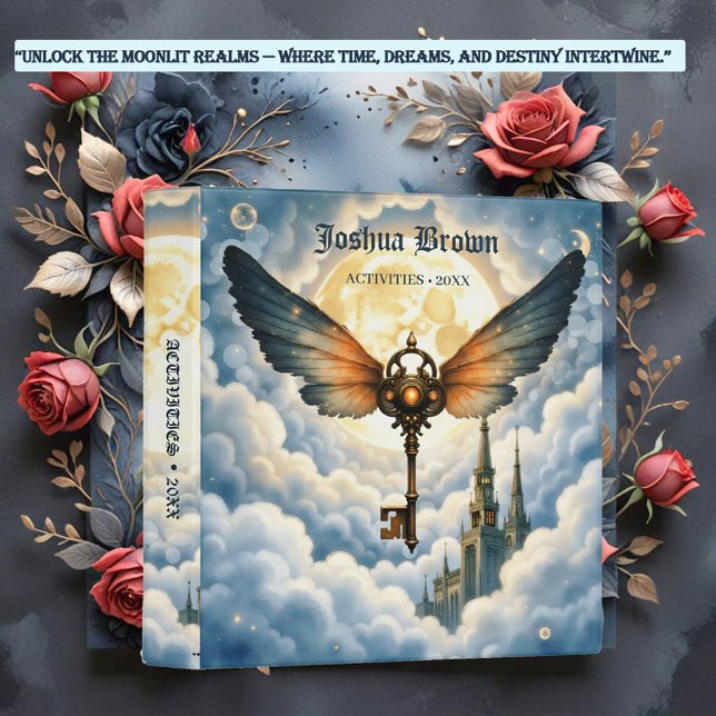 The Key of Eternity – Steampunk Wings  3 Ring Binder (Creator Uploaded)
